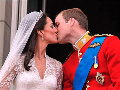 O beijo de William e Kate